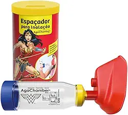 ESPAÇADOR PARA INALAÇÃO ADULTO/INFANTIL - MULHER MARAVILHA