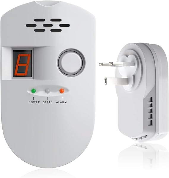 Gas Detector, Natural Gas Detector with Digital Display, Home Gas Alarm
