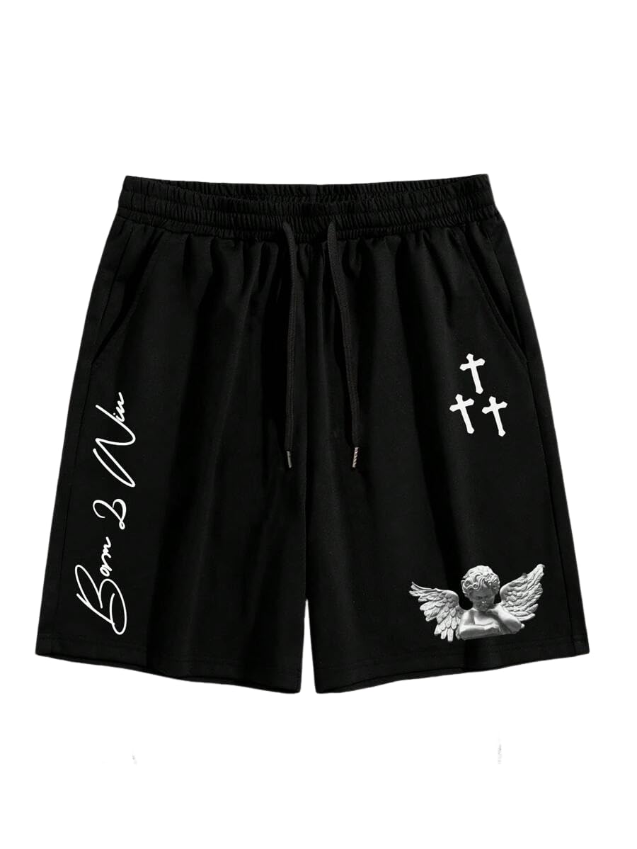 ZAFUL Men's Cargo Shorts Elastic Waist Drawstring Flap Pocket Fit Summer Casual Work Short
