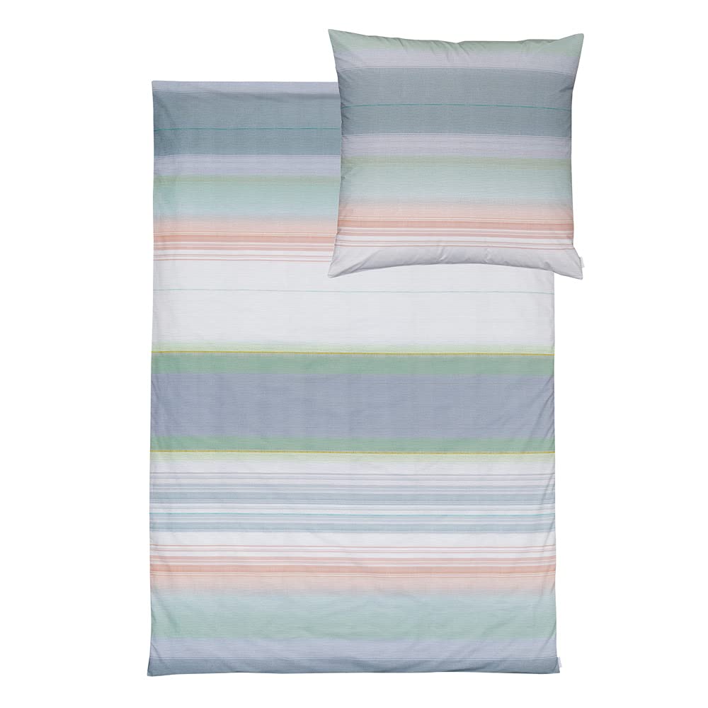ESTELLA Bettwäsche Almeria | Mint 140x200 + 70x90 cm | Bio und GOTS Zertifiziert | trocknerfest und temperaturausgleichend | 100% Bio-Baumwolle | Zero-Waste-Verpackung