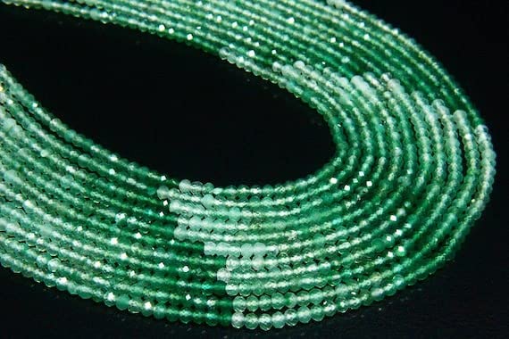 Perles en pierre naturelle chrysoprase de 2.50mm pour réparer et enfiler vos bijoux