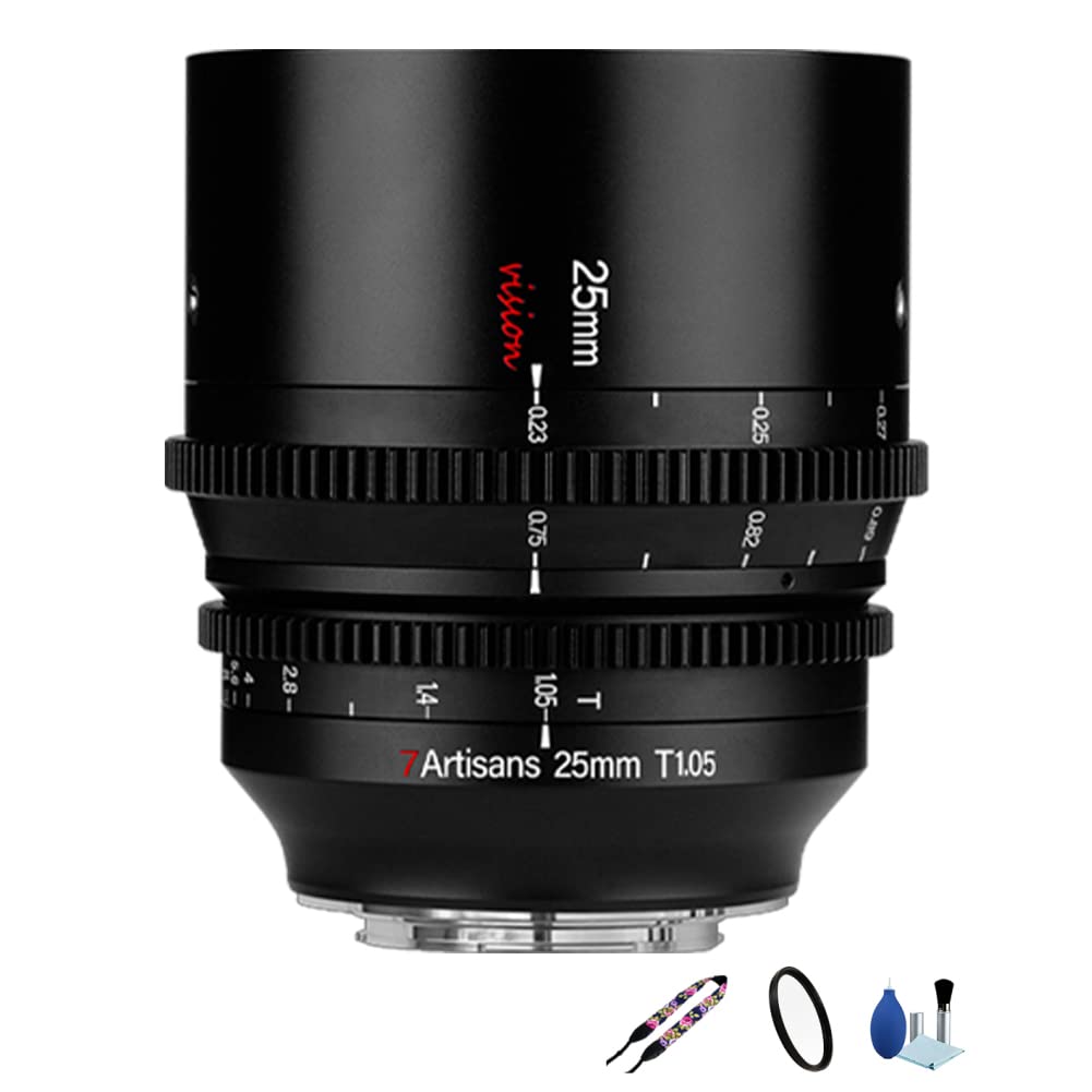 Amazon.co.jp: 7artisans 25mm T1.05 APS-C フレームビジョンシリーズ
