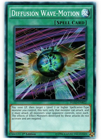 Amazon.com: YU-GI-OH! - Diffusion Wave-Motion (YGLD-ENB22) - Yugi's  Legendary Decks - 1st Edition
