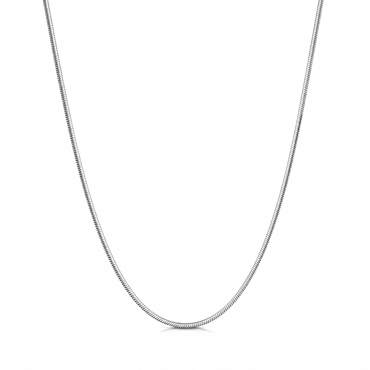 925 Sterling Silver Neck Chain | 18 Inch Snake Chain Necklace | Lightweight, Skin Friendly, High Polish | Daily Wear Jewelry Gift I Design II-image-13