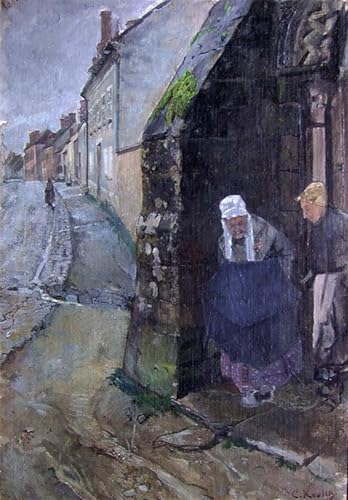 Lienzos de pinturas famosas de Christian Krohg impresiones artísticas de alta nitidez