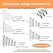 Dianrui 300PCS Compression Springs Assortment Kit 23 Different Sizes Small Spring 304 Stainless Steel Mechanical Mini Springs for DIY Repair Project