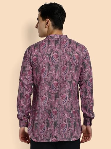 Image of Vardha Men's Cotton Printed Short Kurta with Comfortable Fit and Simple Style and Regular Look | Kurta for Men