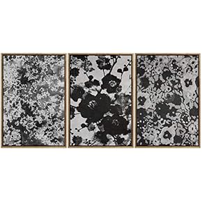 SIGNWIN Framed Canvas Wall Art Flower Bouquets Abstract...