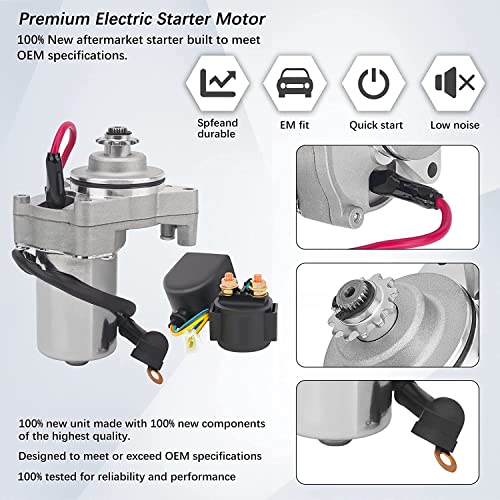 Motor de Arranque con Solenoide de 3 Pernos para Motor ATV GY6 4 Tiempos miniatura 4