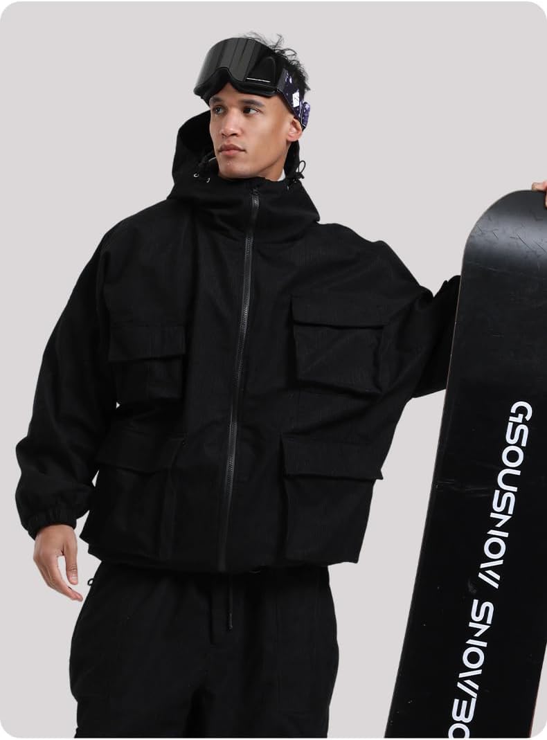 GSOU SNOW フード付きスノーボードウェア GSOU SNOW メンズ スキー