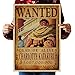 Skisneostype One Piece Wanted Posters Affiche de Papier Kraft Rétro Luffy Choba 51 cm × 35,5 cm, Nouvelle édition(H24)