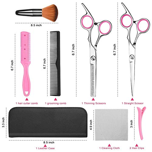 Ciseaux de coiffure professionnels kit complet 9 pièces précis - 7
