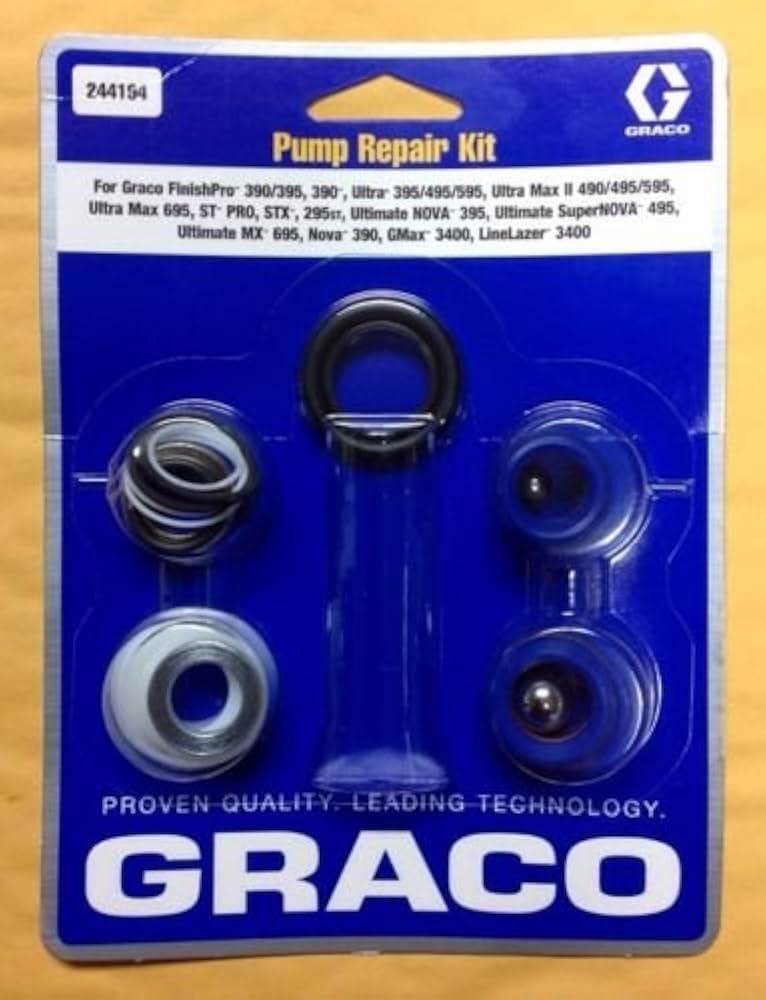 KONICA ⅢA 244194 Pump Repair Packing Valves Kit for Graco Airless