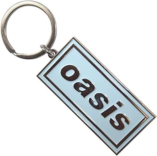 Oasis Logo Sky ブルー Band Logo キーホルダー Keychain Size One Size
