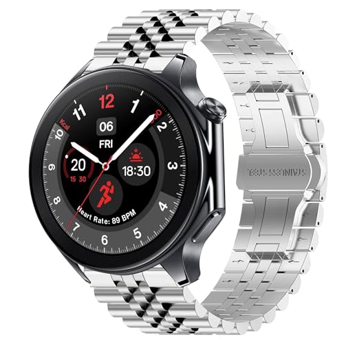 Bracelet OnePlus Watch 3 22mm acier robuste avec fermoir papillon