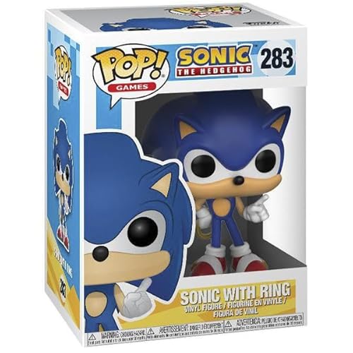 Boneco Funko Pop! Sonic the Hedgehog - Sonic com Anél