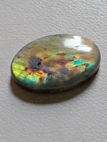 Labradorite naturelle authentique 34x22mm pour éliminer les ondes négatives