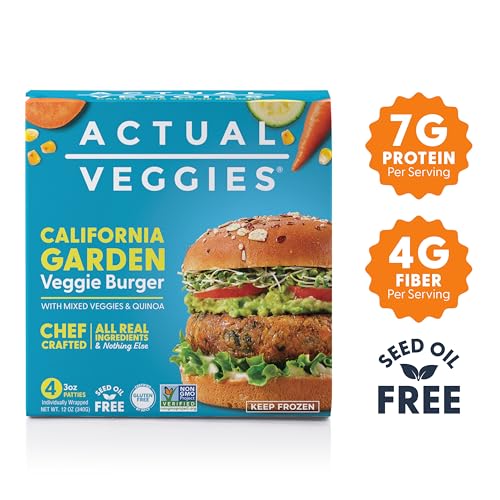 Actual Veggies California Garden Veggie Burger, 12 Oz