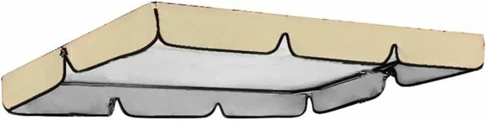 Canopée de balançoire de jardin 164x114x15 cm toit de rechange étanche pour extérieur