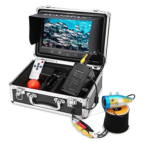 Tidyard Monitor LCD portátil de 9 polegadas grande 1000TVL à prova d'água, kit de câmera subaquátic