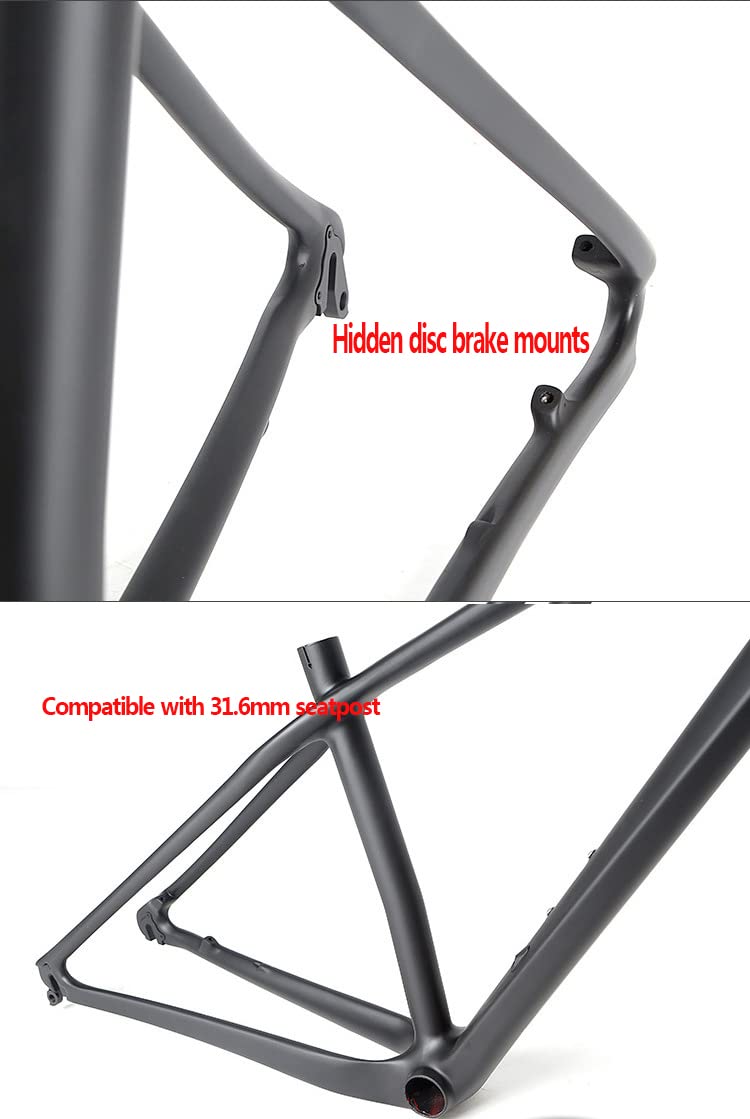 Amazon.com: Carbon Fiber Mountain Bike Frame 27.5 Inch Bright XC