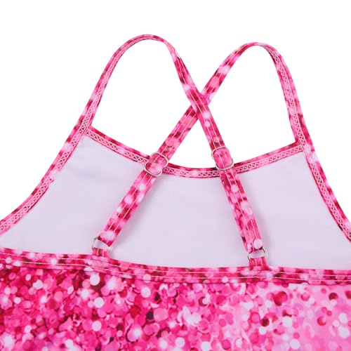 Image of Girls Swimsuit One-piece Bikini Set Two Sets Matching Bathing Suits 2-6T Adjustable Strap Summer Beach