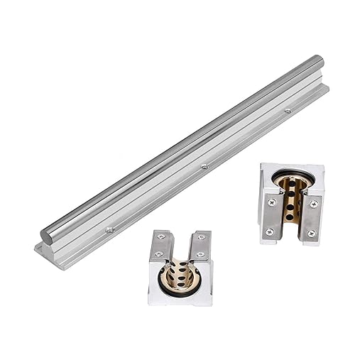 Juego de rieles lineales, guía de eje y bloque deslizante lineal, 1 riel SBR20-39.37 pulgadas 39.370 in + 2 bloques SBR20UU dentro de la funda de