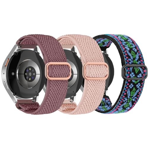 WindRen 20mm Correas de Nailon Compatible con Amazfit Active 3 Premium/Active 2/Active/GTS/GTS4/GTS3/GTS2/Garmin Vivoactive 6/5/3, Deportiva, Suave y Transpirable, Ajustable para Galaxy Watch 7/6/5/4