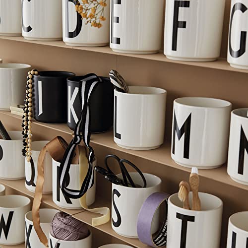 Design Letters Tasse mit Buchstaben X – Weiße Kaffeebecher aus Porzellan ohne Henkel, 250 ml, mit Initiale… – Ansicht 7