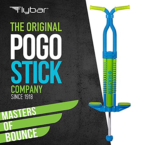 Image of Flybar Master Pogo Stick for Kids Ages 9+, 80-160 lbs - Easy Grip Handles - Active Exercise Toy for Tweens & Teens - Outdoor Toy with Non-Slip Foot Pegs for Boys and Girls - No Assembly Needed