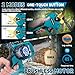 panthem 4 in 1 Akku Hochentaster 6 Zoll Mini Kettensäge mit Akku & 45 mm Teleskop Astsäge für Makita 18V, Elektrische Gartenschere, 21V 4000mAh, Baumschere Astschere mit Teleskop Stange