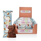 Lebepur Bio Energieriegel Coconut Cream 15x50g | veganer Riegel auf Dattelbasis | Kokoscreme, Cashewkernmus, Kakao | ohne Zuckerzusatz | glutenfrei | laktosefrei | Paleo | Power Bar | Big Box