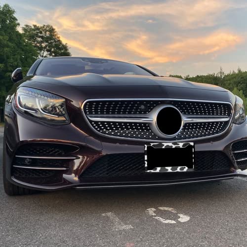 Animal Cow Print License Plate Frame White Black Spot Aluminum Metal Car Cover Tag Holder With 4 Holes And Screws Customized Frames 12 X 6 Inch For Us Canada Vehicle Standard Gifts For Women Men #TOP6