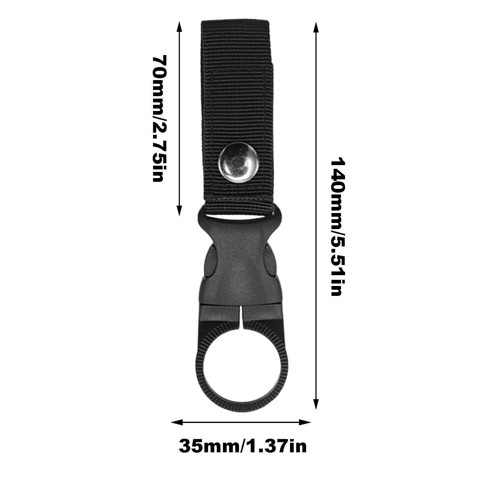 Vibhgtf Clip de boucle de bouteille, clip portable en nylon pour bouteille d 'eau minérale, porte-clés sangle pour le camping, l'alpinisme