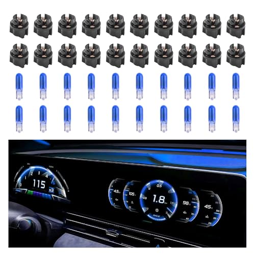 20 unidades bombillas halógenas T5 para tablero automotriz miniatura 1