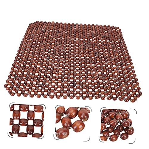 Coussin de siège auto en perles de bois Amosfun contre mal de dos