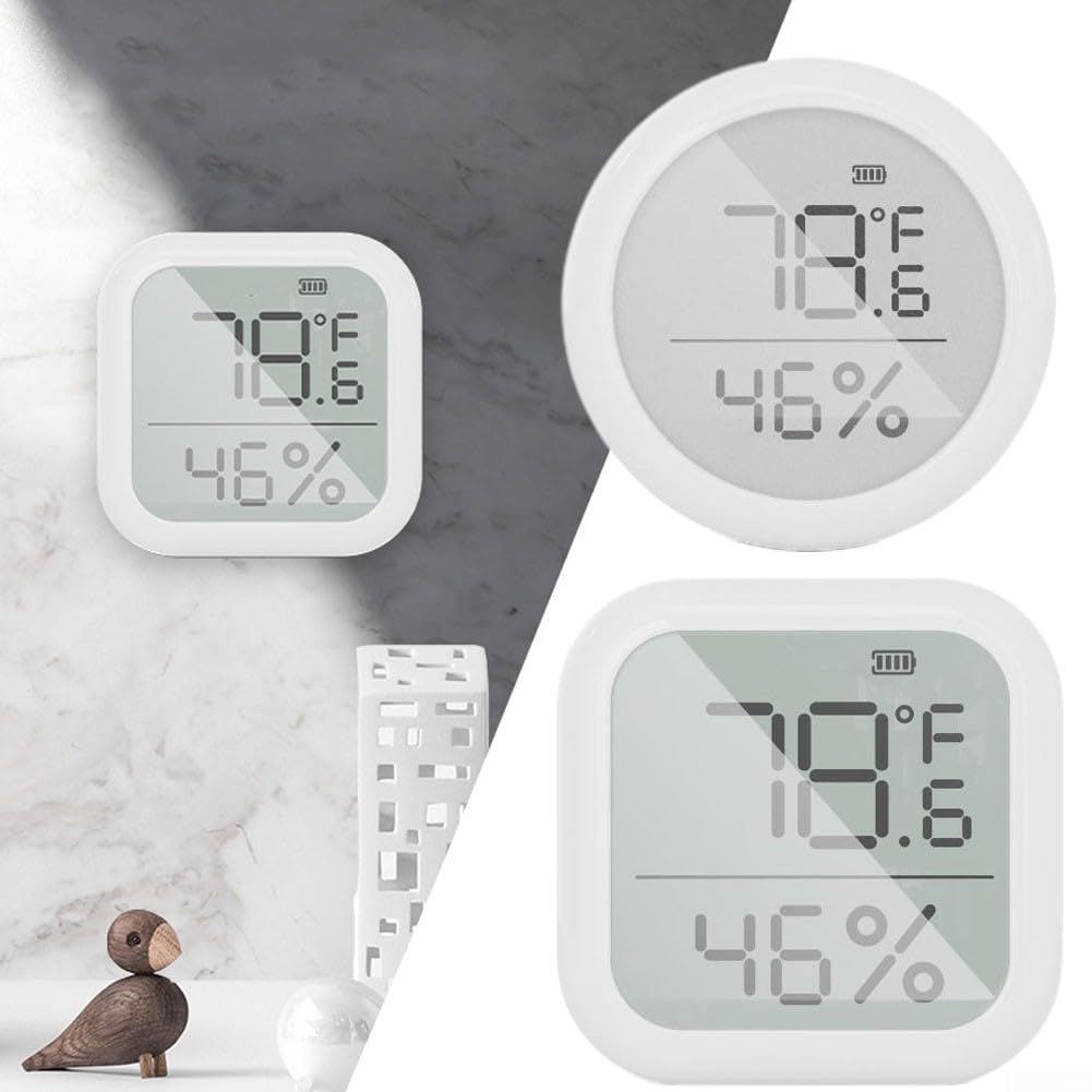 Sensore di temperatura digitale WiFi per controllo app tuya digitale | Schermo LCD, sincronizzazione automatica, WiFi, per app tuya, due dispositivi nel set