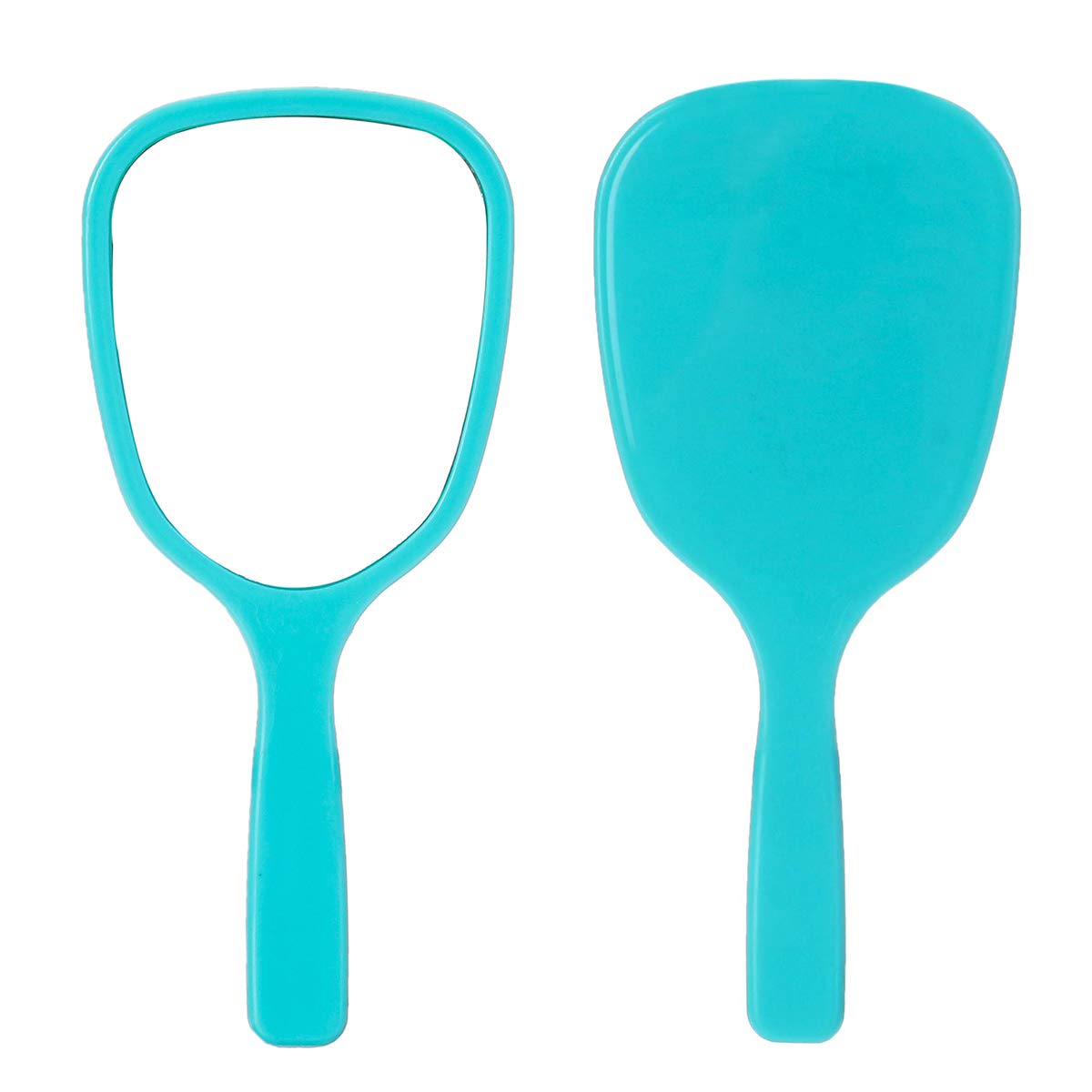 Espejo de mano de 4 piezas, espejo de mano de viaje, espejo cosmético con mango (4 piezas) 5