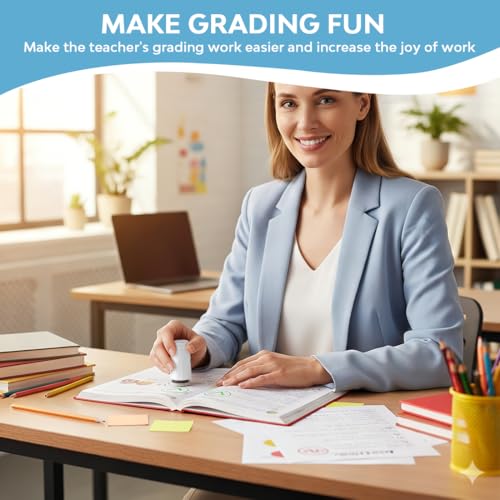 Haken-Stempel✓ Selbstfärbestempel 12x12mm grün klar praktisch für Lehrer Büro Check-in, eierstempel personalisiert, eierstempel