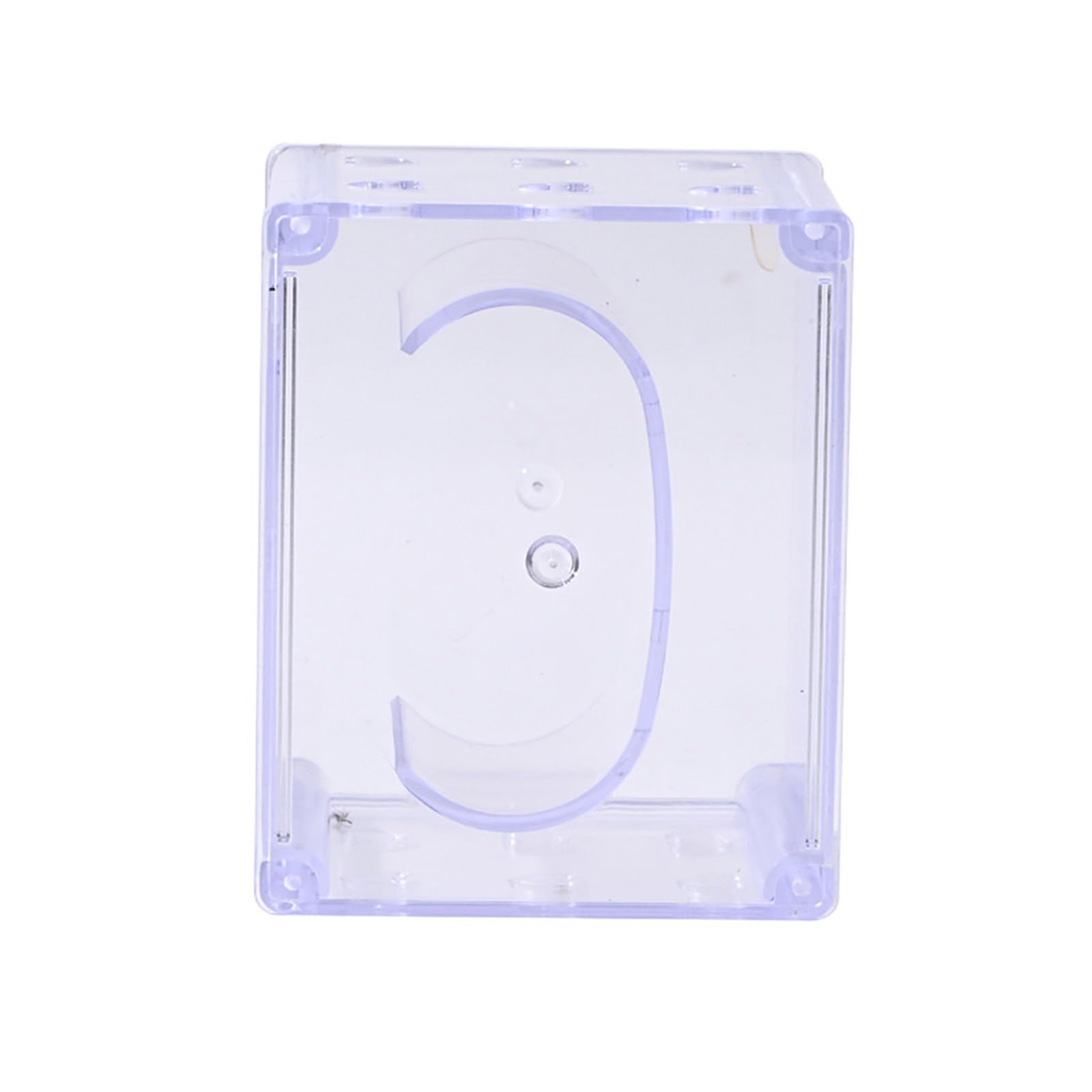 Msioytog Clear Acrylic Watch Holder Transparents Wrist Watch Protective Box Small Gift Packaging Case for Jewelry Enthusiasts Dustproof Organiser