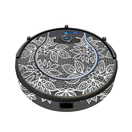 Image of MightySkins Skin Compatible with Shark Ion Robot 750 Vacuum Minimal Coverage - Floral Lace | Protective, Durable, and Unique Vinyl wrap Cover | Easy to Apply, Remove | Made in The USA