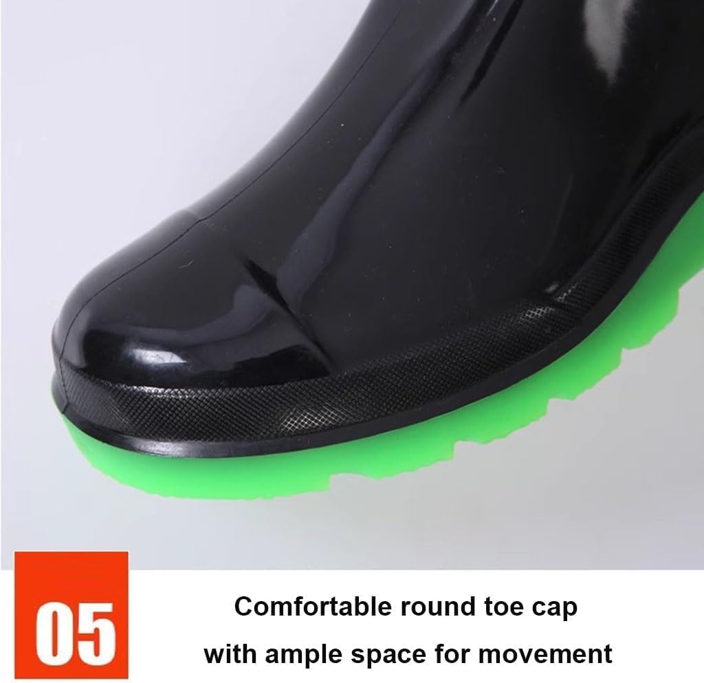 Fishing Waders 60cm High Knee High Fishing Boots Wearable Outdoor Adventure Waders Ultra Tall Rain Boots