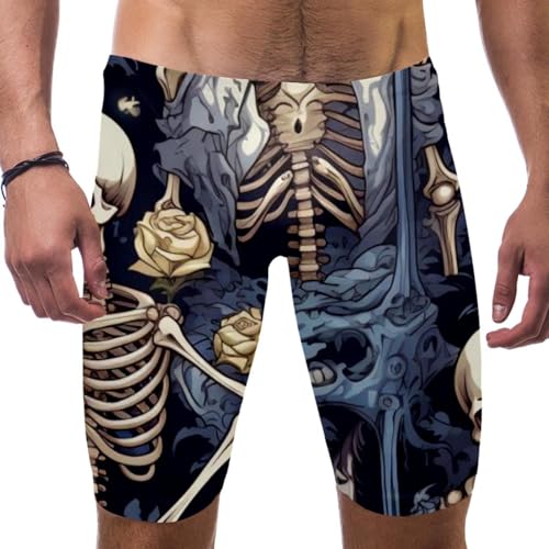 Bañador de calaveras para niño y joven ideal para entrenar en la piscina