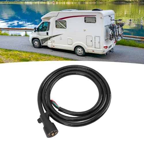 Arnés de cableado para remolque de 7 vías cable de 8 pies impermeable para caravanas y remolques 5