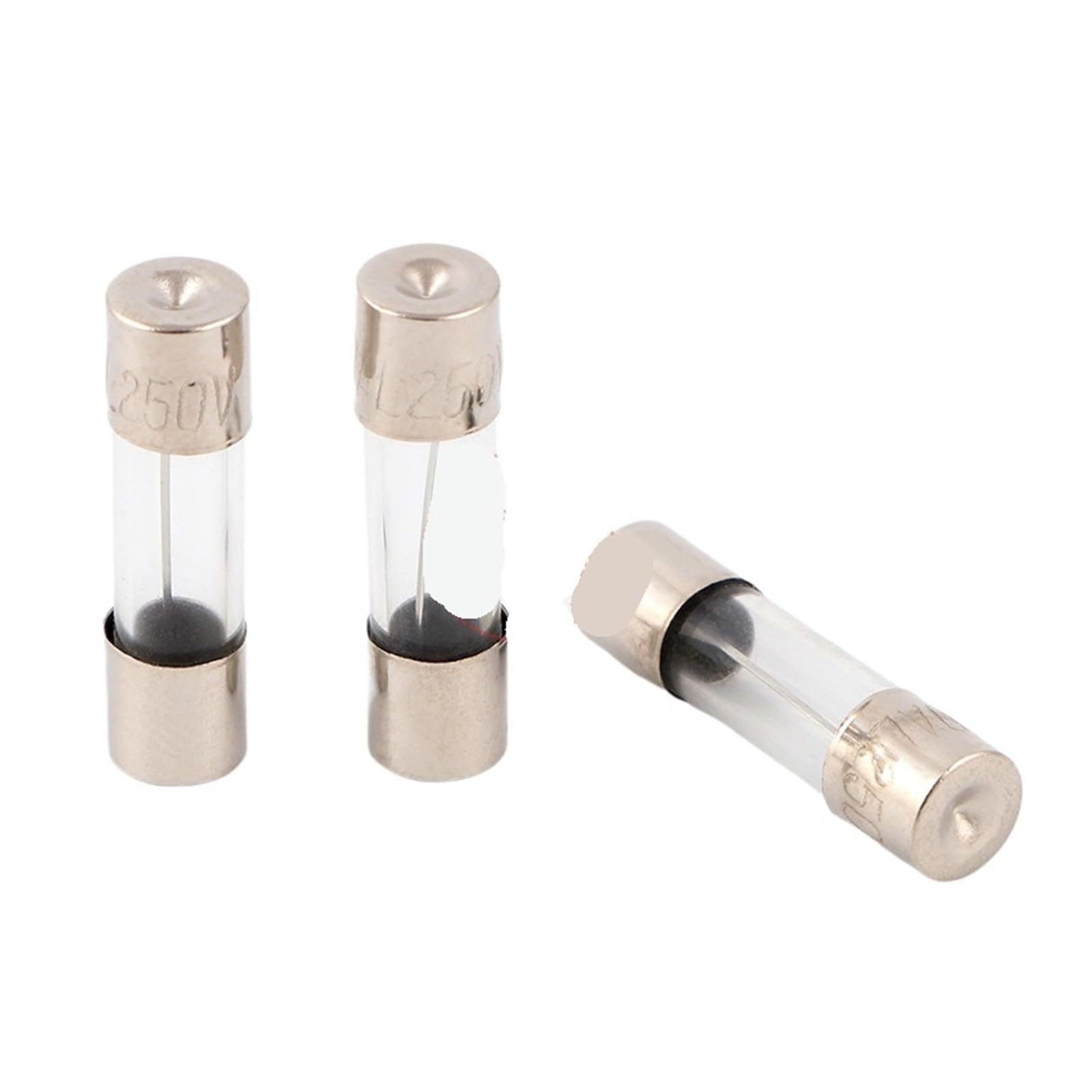 Fusible de tube de verre dimensions 7 * 45 mm capacité 20A pour maintenance