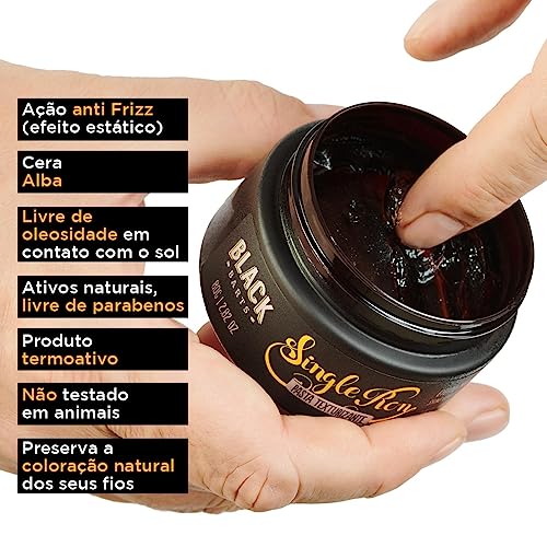 Pasta Texturizante Efeito Molhado Brilho 80g, Black Barts