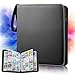 GIBOHOM Raccoglitore Carte Magic, 900 Tasche Album Carte, 50 Pagine Album One Piece Card Game, Album di Carte per Giochi di Carte Collezionabili (Nero)