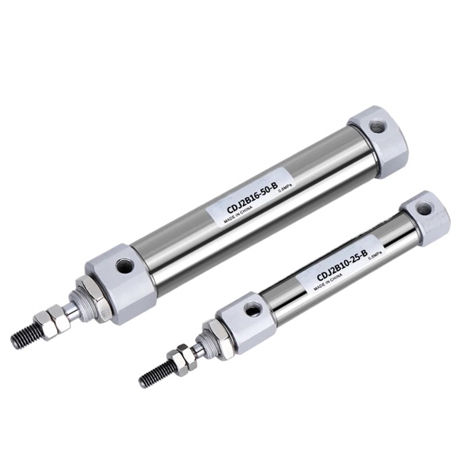 Jwseo Stroke 150Mm Pneumatic Air Cylinder Stainless Steel Cdj2b10 Type Mini Double Acting Single Rod 10Mm 16Mm Bore 10~150Mm Stroke Cdj2b16(,Bore 10Mm)