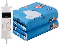 Vista 1 de OLOTU Heated Throw Blanket Intelligent Electric Blanket Soft Fleece Electric Throw with 9 Heating Levels & 1-12 Hours Auto-Off Heated Blanket