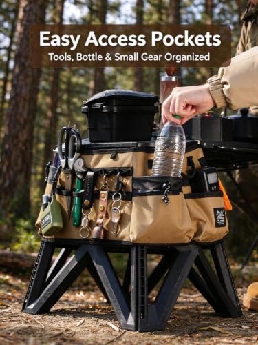 ChayWillow Tactical Folding Stool Cover with Storage Pockets - image 2